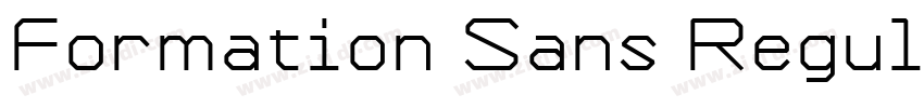 Formation Sans Regul字体转换